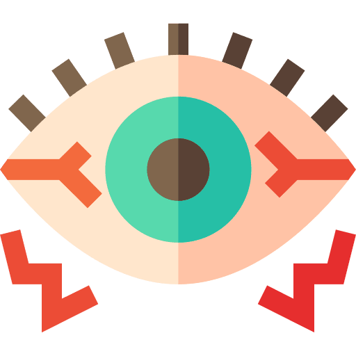 Red eyes conjunctivitis allergy allergic icon Red eyes conjunctivitis allergy allergic icon