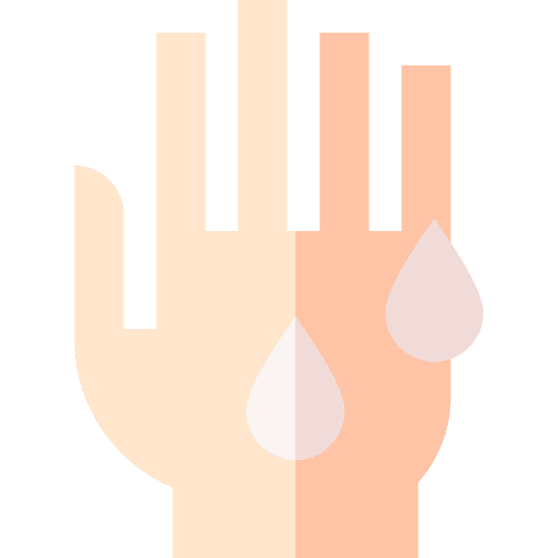 Sweat allergy hand sweat icon Sweat allergy hand sweat icon