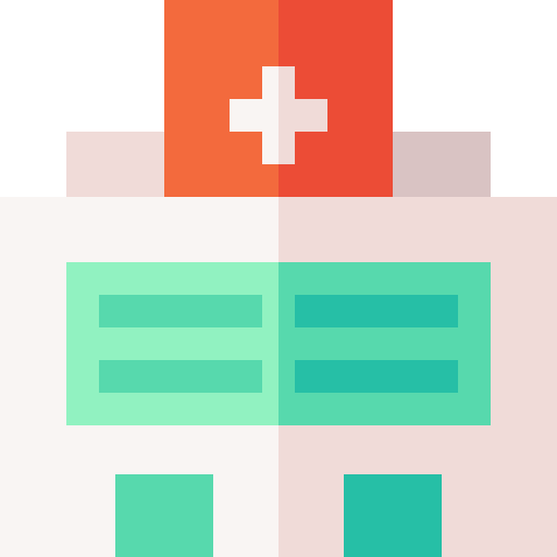 Hospital build architectonic healthcare and medical icon Hospital build architectonic healthcare and medical icon