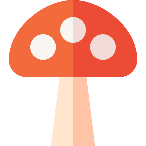 Mushroom organic mushroom vegetarian icon Mushroom organic mushroom vegetarian icon