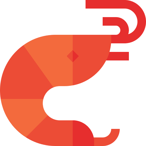 Shrimp crustacean food and restaurant shrimp icon Shrimp crustacean food and restaurant shrimp icon