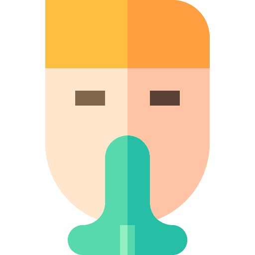 Vomiting avatar caucasian man icon Vomiting avatar caucasian man icon