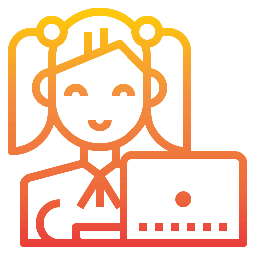 Girl woman working working woman icon