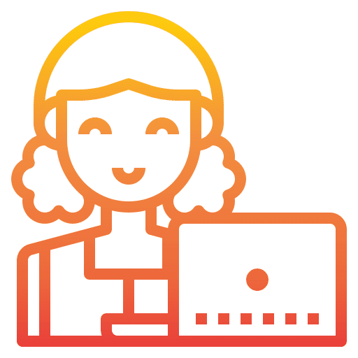 Woman user working woman female icon Woman user working woman female icon