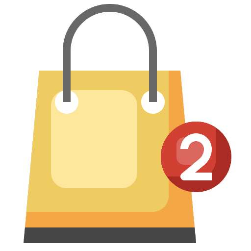 Shopping bag ui alert bag icon