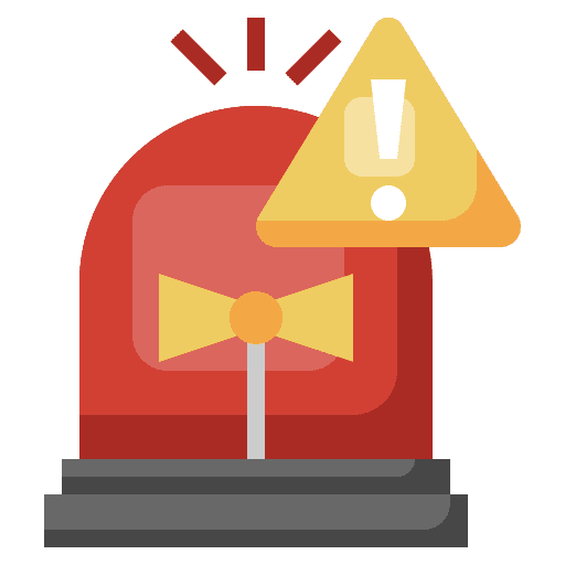 Siren warning security urgent icon