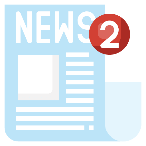 Notification newspaper news report job search icon