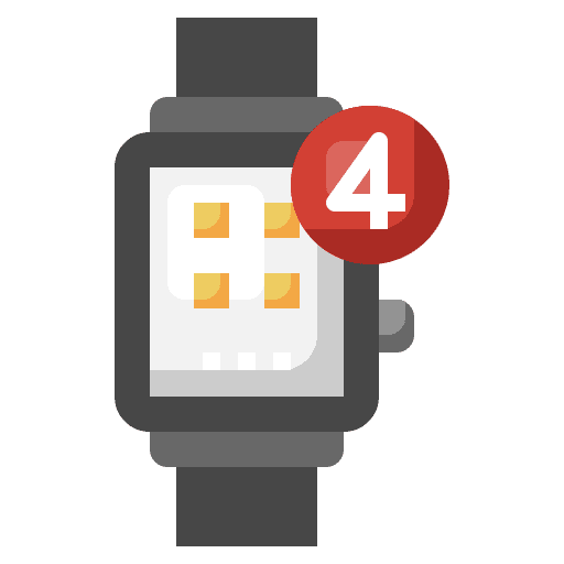 Smartwatch alarm wristwatch electronics icon Smartwatch alarm wristwatch electronics icon