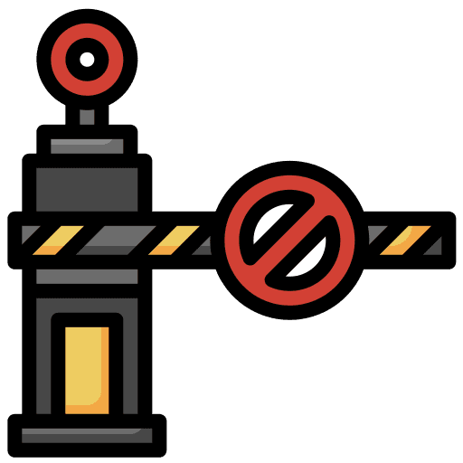 Barrier barrier traffic barrier signaling icon