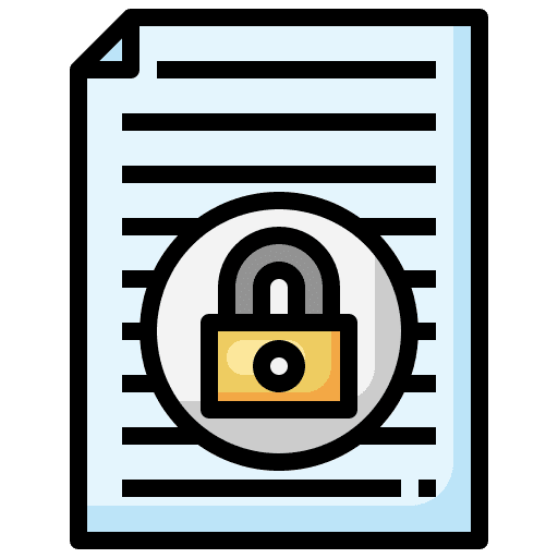 Document private document security icon