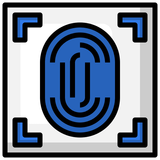 Fingerprint technology fingerprint security icon Fingerprint technology fingerprint security icon
