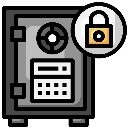 Safebox safe safety padlock icon Safebox safe safety padlock icon