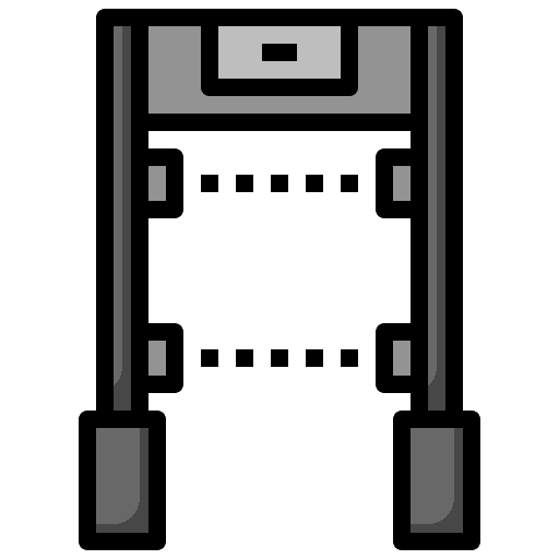 Security gate secure door airport icon Security gate secure door airport icon