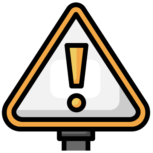 Alert caution exclamation mark danger icon