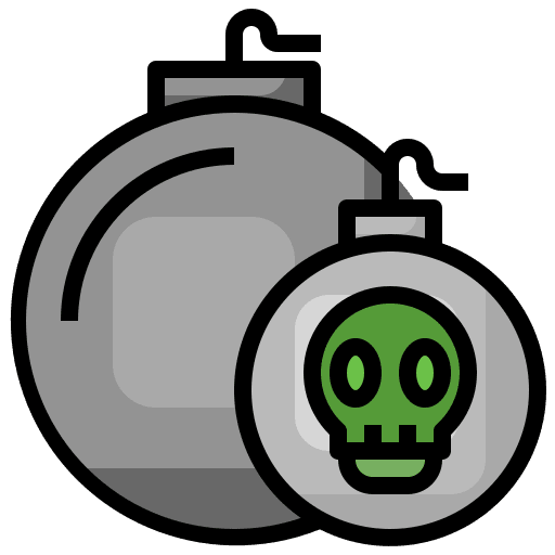 Bomb war skull miscellaneous icon Bomb war skull miscellaneous icon