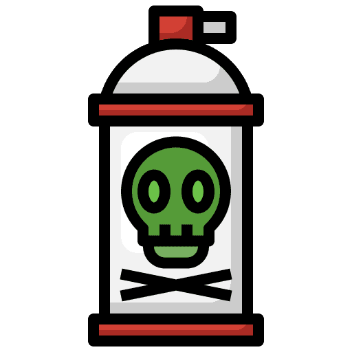 Spray death danger skull icon Spray death danger skull icon