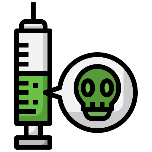 Syringe miscellaneous skull drugs icon