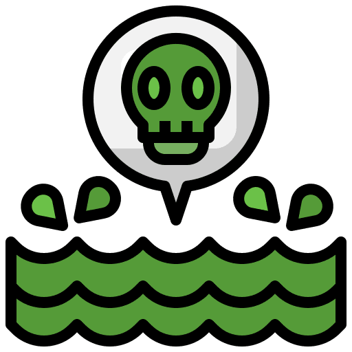 Toxic contamination nature death icon Toxic contamination nature death icon