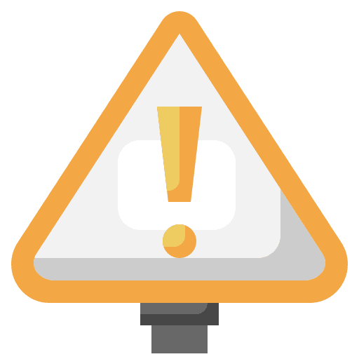 Alert problem alert error icon