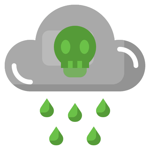 Cloud rain skull weather icon Cloud rain skull weather icon