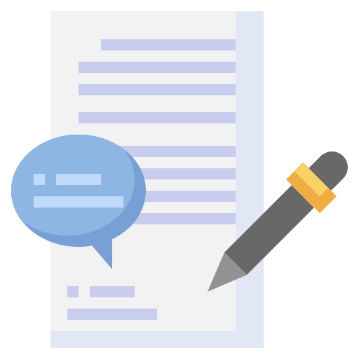 Copywriting text copywriter pencil icon