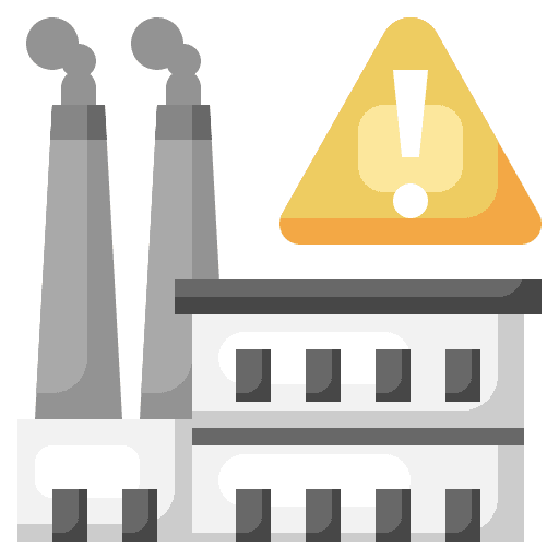 Factory factory landscape pollution icon Factory factory landscape pollution icon