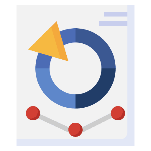 Infographic research marketing statistics icon