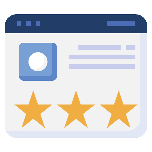 Rating testimonial good review rating icon