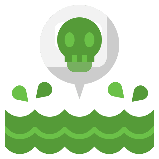 Toxic waves contamination death icon Toxic waves contamination death icon
