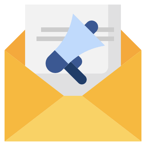 Email marketing promotion communications email marketing icon Email marketing promotion communications email marketing icon