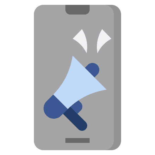 Mobile marketing smartphone mobile phone digital marketing icon Mobile marketing smartphone mobile phone digital marketing icon