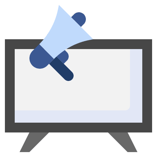Television marketing television tv icon Television marketing television tv icon