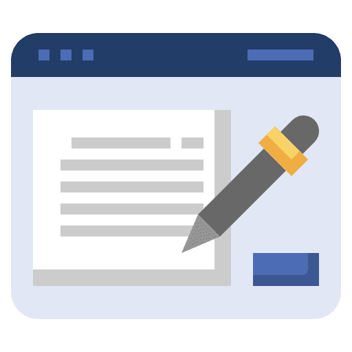 Content browser information content management icon Content browser information content management icon