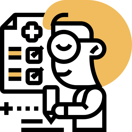 Prescription clinic history healthcare and medical treatment icon