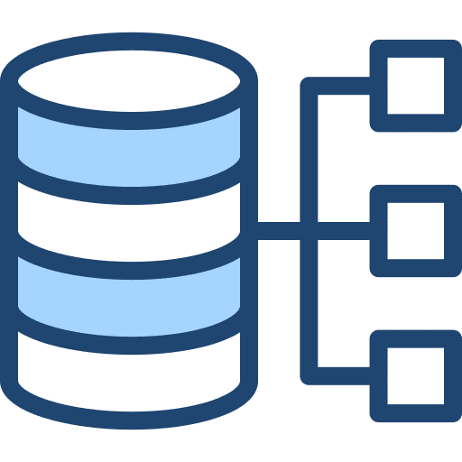 Database server hosting storage icon