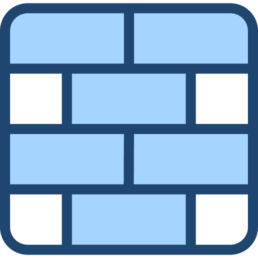 Firewall protection stone seo and web icon