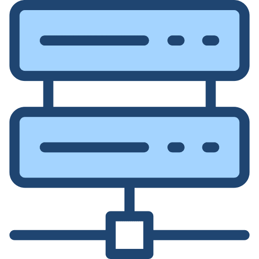 Hosting server web hosting data storage icon Hosting server web hosting data storage icon