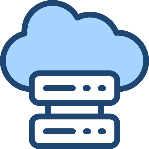 Web hosting data storage internet seo and web icon Web hosting data storage internet seo and web icon