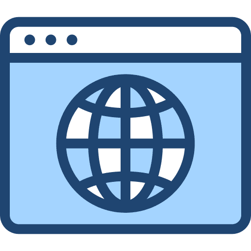 Browser page network website icon Browser page network website icon