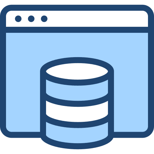 Database computing seo and web internet icon Database computing seo and web internet icon