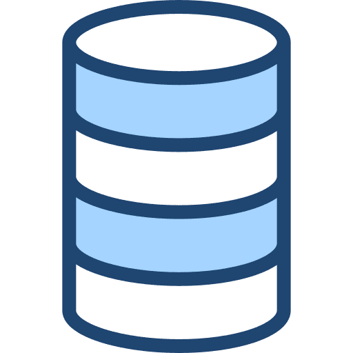 Database hosting seo and web technology icon Database hosting seo and web technology icon
