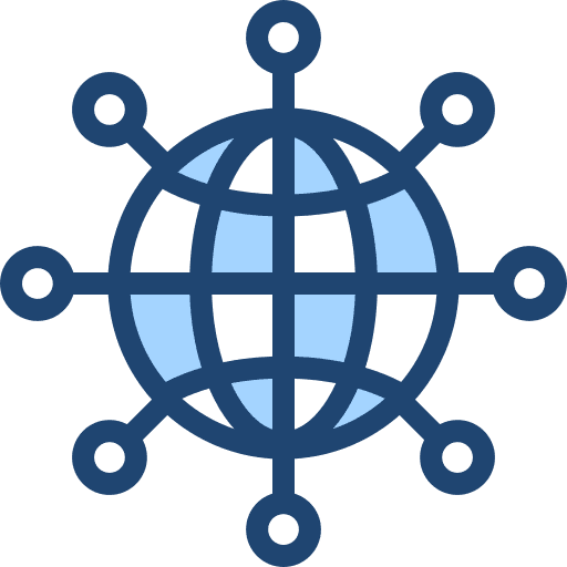 Network technology digital connection icon Network technology digital connection icon