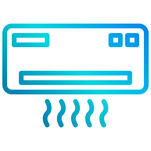 Air conditioner machine heating electronics icon Air conditioner machine heating electronics icon