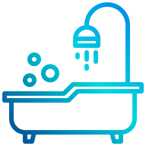 Bathtub service vacation bathtub icon