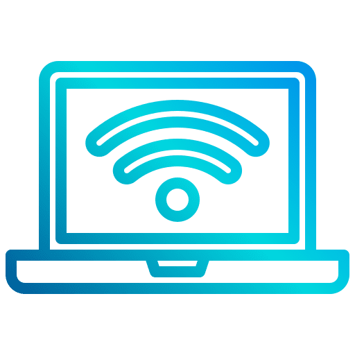 Laptop wifi connection computer wifi signal icon Laptop wifi connection computer wifi signal icon
