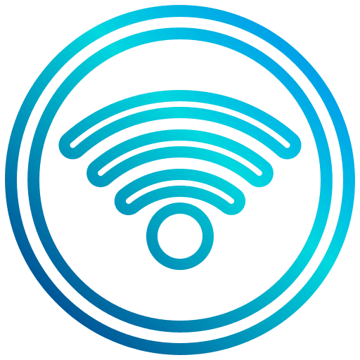 Wifi room amenities shapes and symbols icon