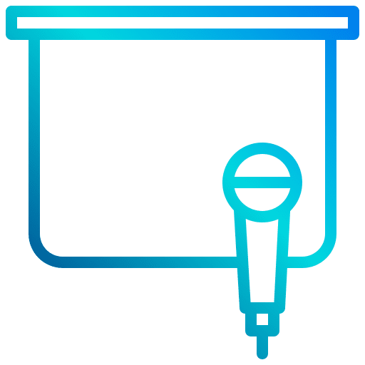 Karaoke entertainment sing microphone icon Karaoke entertainment sing microphone icon