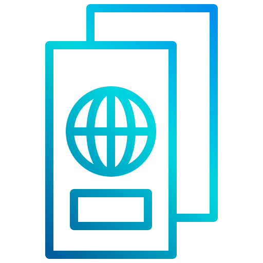 Passport passport identification travel icon Passport passport identification travel icon