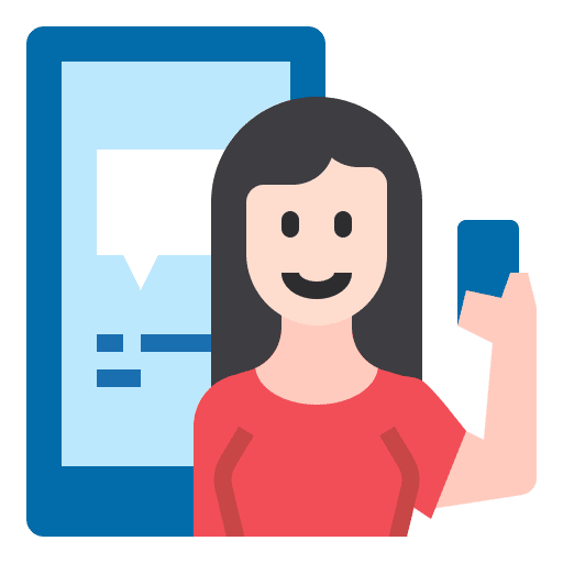 Chat people technology chat icon Chat people technology chat icon