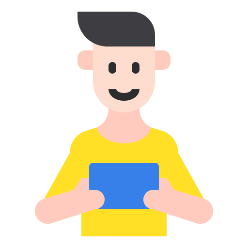 Man device user technology icon